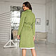Cashmere coat, olive green coat double breasted wool jacket. Coats. mozaika-rus. Online shopping on My Livemaster.  Фото №2