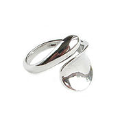 Украшения handmade. Livemaster - original item Silver ring without stones, large women`s ring gift. Handmade.