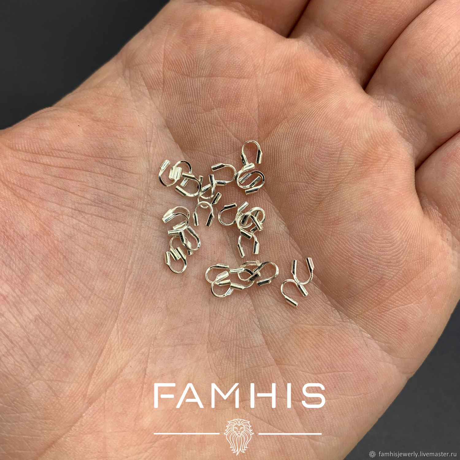 Протектор для тросика из серебра S925 4 мм купить в интернет-магазине ...