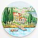 'Italian Riviera' interior author's plate, Plates, Moscow,  Фото №1