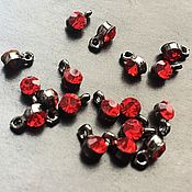 Материалы для творчества handmade. Livemaster - original item Small pendant art. 7-14 with dark coating and red. Handmade.