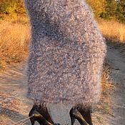 Одежда handmade. Livemaster - original item Skirt Cashmere Mohair Angora fluff Goat Fur down Warm 100% wool SOFT. Handmade.