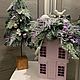 Сиреневый домик с птичкой. Елки. Кумпан Юлия FLOWERS  ACCESSORIES. Интернет-магазин Ярмарка Мастеров.  Фото №2