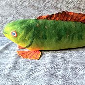 Куклы и игрушки handmade. Livemaster - original item felt toy: Fish Pillow Toy. Handmade.