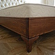 Easy to use, sleek bed of wood ash with elements of hand-carved and padded headboard, in the style of `Chester`. For staining wood uses eco-friendly materials: stain and