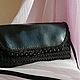 Women's bag crocheted Black pearl, Classic Bag, Volgograd,  Фото №1