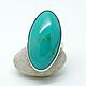 Ring with turquoise 'Sea wave', silver, Rings, Moscow,  Фото №1