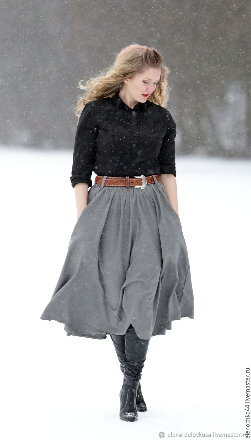 Модные юбки на зиму