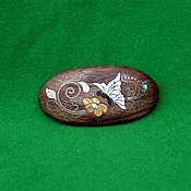 Украшения handmade. Livemaster - original item Inlay.Hair clip automatic Butterfly 04.. Handmade.