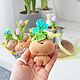 MK and pattern Mandrake flower in a pot. Tilda Decor. Video tutorials & Master classes. My Livemaster. Фото №6