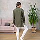 Shirt in man style green. Blouses. NATALINI. My Livemaster. Фото №14