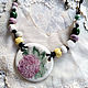 ШИПОВНИК колье из керамики. Колье. Jewelry JY. Ярмарка Мастеров.  Фото №4