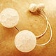 Two-way earrings "The Mystery of Snow Planet". Серьги классические. BySalomeya. Интернет-магазин Ярмарка Мастеров.  Фото №2