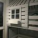 Кровать-домик  с окном двухъярусная из массива дерева. Кровати. Мастерская IDeco Идеи декора. Интернет-магазин Ярмарка Мастеров.  Фото №2