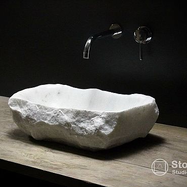 Для дома и интерьера ручной работы. Ярмарка Мастеров - ручная работа Раковина в ванную из мрамора. Handmade.