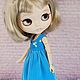 Bright blue summer dress for Blythe. Clothes for dolls. dress for doll. Online shopping on My Livemaster.  Фото №2