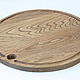 Large round cutting Board. Oak. d 40 cm. Color 'walnut'. Cutting Boards. derevyannaya-masterskaya-yasen (yasen-wood). Online shopping on My Livemaster.  Фото №2