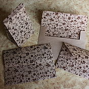 Laced envelopes for cards, tags, labels