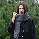 Шарф/рукава. Шарфы. Мария (kapknitit). Интернет-магазин Ярмарка Мастеров.  Фото №2
