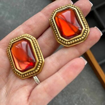 Винтаж ручной работы. Ярмарка Мастеров - ручная работа Винтаж: Клипсы Yves Saint Laurent. Handmade.