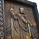Icon of St. Nicholas the Wonderworker, beech, handmade. Icons. Unique items made of wood, handmade. My Livemaster. Фото №4