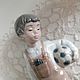 Винтаж: Nao Lladro статуэтка Мальчик с мячом фарфор Испания. Статуэтки винтажные. Commodele. Ярмарка Мастеров.  Фото №5