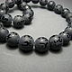Order Black agate with mantras 12 mm. Elena (luxury-fittings). Livemaster. . Beads1 Фото №3