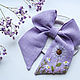 Hairpin Bow - embroidery 'Dandelion'. Hairpins. annetka-ann (annetka-ann). Online shopping on My Livemaster.  Фото №2