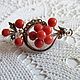 Vintage flower Brooch Coral Pearl Silver double Austria-Hungary. Vintage brooches. Czechvintage (Czechvintage). Online shopping on My Livemaster.  Фото №2