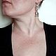 Серьги из серебра с аметистами Романтика. Серьги классические. MIELVA - украшения из серебра. Ярмарка Мастеров.  Фото №10