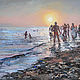 Oil painting 'evening at the sea', Pictures, Magnitogorsk,  Фото №1