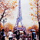 Картина Париж.Картина с Эйфелевой башней.Городской пейзаж, Картины, Таганрог,  Фото №1