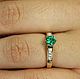 18K Dark Green Round Emerald Engagement Ring, Colombian Emerald Weddin. Rings. JR Colombian Emeralds (JRemeralds). My Livemaster. Фото №5