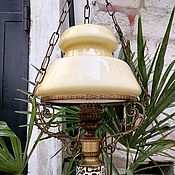 Для дома и интерьера handmade. Livemaster - original item Ceiling and pendant lights: Lamp with a yellow shade. Handmade.