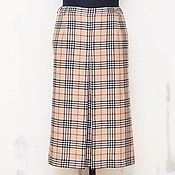 Одежда handmade. Livemaster - original item Burberry plaid skirt, wool, lined. Handmade.