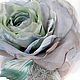 FABRIC FLOWERS. Chiffon rose brooch 'Spring-VII''. Brooches. fioridellavita. My Livemaster. Фото №5