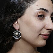 Украшения handmade. Livemaster - original item Pearl Earrings 925 Silver ALS0067. Handmade.