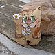 Кофейная игрушка. Котик любимый. Ромашковый. Роспись. Вышивка, Арома сувениры, Шуя,  Фото №1