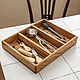 Cutlery tray with three compartments in natural color. Utensils. Foxwoodrus. Online shopping on My Livemaster.  Фото №2