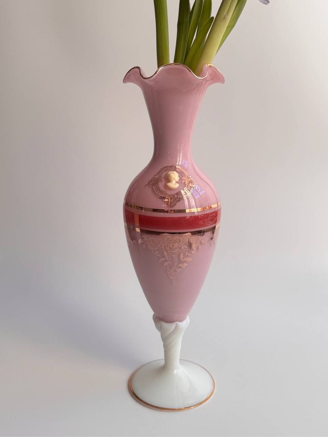 Винтаж: Большая ваза из опалового стекла в интернет-магазине Ярмарка ...