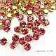 Rose/gold,  Шатоны ss16 (4мм), Preciosa , 10 шт, Кристаллы, Москва,  Фото №1