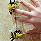 Keychain ' Hungry 1 April bee'. Key chain. HANDMADE Studio. My Livemaster. Фото №5