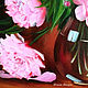 Oil painting peonies ' Pink luxury'. Pictures. yuliabogun. My Livemaster. Фото №4