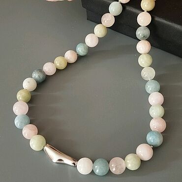 Украшения ручной работы. Ярмарка Мастеров - ручная работа Колье из берилла.. Handmade.