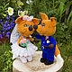 Order The bride and groom, knitted foxes. Bianova. Livemaster. . Amigurumi dolls and toys Фото №3
