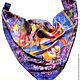 Batik scarf 'Mystical irises'. Shawls1. OlgaPastukhovaArt. Online shopping on My Livemaster.  Фото №2