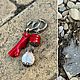 Серьги из натурального перламутра и коралла, Серьги классические, Геленджик,  Фото №1
