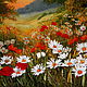 Order The picture Camomile Paradise. Embroidery ribbons. Ala Mishalov.. Livemaster. . Pictures Фото №3