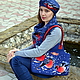 Комплект валяный "Снегири", ботинки, сумка, берет, Ботинки, Феодосия,  Фото №1