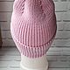 Шапка вязаная, женская. 100% меринос. Шапки. Knitted basket. Ярмарка Мастеров.  Фото №4